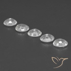 Pedras preciosas de Zircão Branco natural de 6.43 ct, oval, VVS-VS