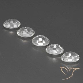 Pedras preciosas de Zircão Branco natural de 6.78 ct, oval, VS