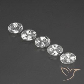Pedras preciosas de Zircão Branco natural de 7.33 ct, oval, VS