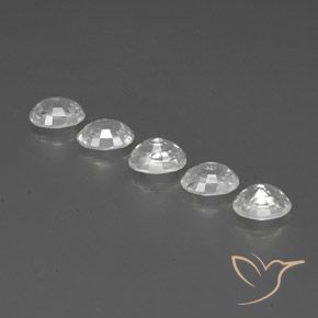 Pedras preciosas de Zircão Branco natural de 7.07 ct, oval, VS