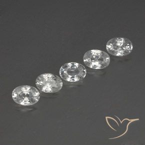 Pedras preciosas de Zircão Branco natural de 6.94 ct, oval, VS