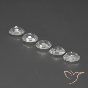 Pedras preciosas de Zircão Branco natural de 6.94 ct, oval, VS