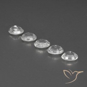 Pedras preciosas de Zircão Branco claro natural de 6.83 ct, oval, VS