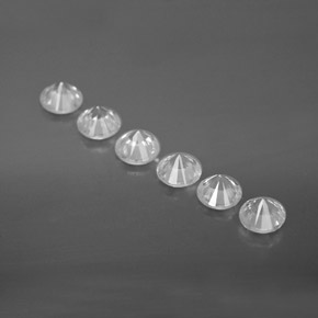 Pedras preciosas de zircão branco natural de 3,36 ct, corte redondo, VVS-VS