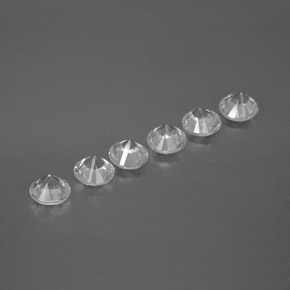 Pedras preciosas de zircão branco natural de 3,27 ct, corte redondo, VVS-VS