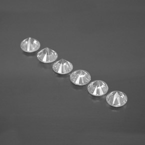 Pedras preciosas de Zircão Branco natural de  ct, Corte Redondo, VVS-VS