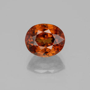 Zircão Laranja Natural 2.77ct, oval, VS