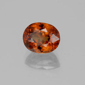 Zircão Laranja Natural 2.77ct, oval, VS