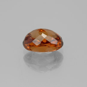 Zircão laranja natural 2,45ct, corte oval, VVS