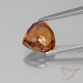 Zircão laranja avermelhado Natural 2.05ct, Formato de pêra, VVS