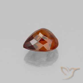 Zircão Laranja escuro Natural 2.04ct, Formato de pêra, VVS-VS