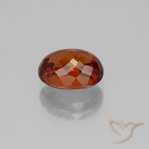 Zircão Vermelho brilhante Natural 2.43ct, Corte Oval, VVS-VS