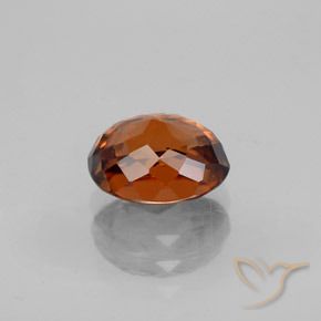 Zircão laranja natural 2,38ct, corte oval, VVS-VS
