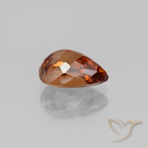 Zircão Laranja Médio Natural 2.10ct, Formato de pêra, VS