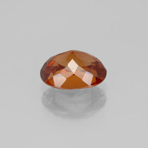 Zircão laranja natural 2,21ct, corte oval, VS