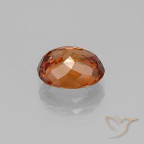 Zircão fogo laranja Natural 2.71ct, Corte Oval, VS