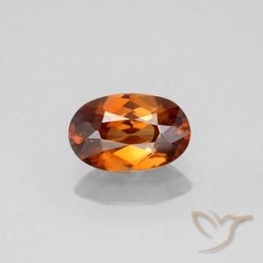 1.72ct Natural Laranja Profundo Zircão, oval, VVS