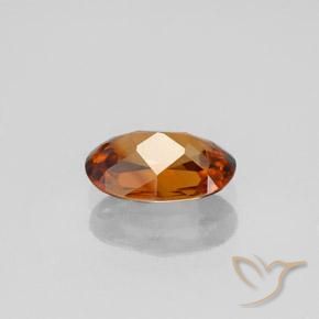 Zircão Laranja Profundo Natural 1.72ct, oval, VVS