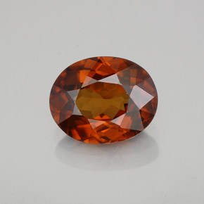 Zircão Laranja Natural 2.00ct, Corte Oval, VVS