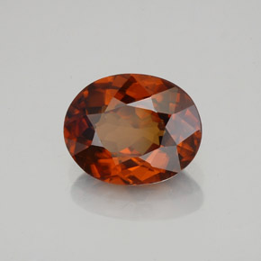 Zircão Laranja Natural 2.00ct, Corte Oval, VVS
