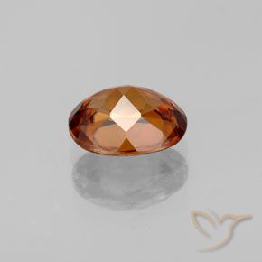 Zircão laranja natural 1,85ct, corte oval, VVS-VS
