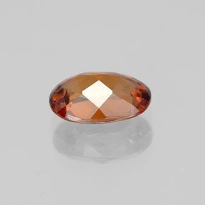 Zircão laranja natural 1,98ct, corte oval, VVS