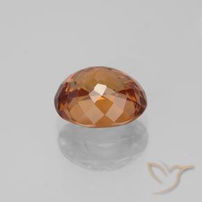 Zircão Laranja Médio Natural 2.34ct, oval, VVS-VS