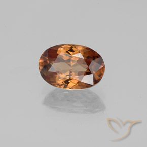 Zircão Laranja Profundo Natural 1.86ct, oval, VVS