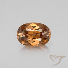 1.83ct Natural Laranja Médio Zircão, oval, VVS