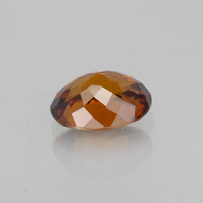 Zircão laranja natural 1,99ct, corte oval, VS