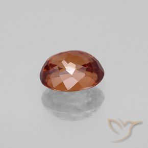 Zircão Laranja médio-escuro Natural 2.22ct, oval, VVS