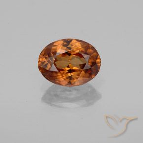 1.98ct Natural Laranja Profundo Zircão, oval, VVS