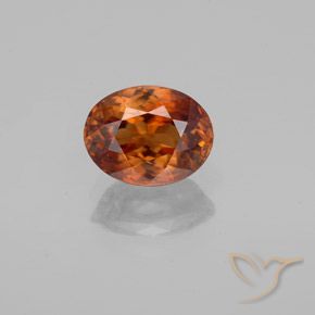 1.85ct Natural Laranja Profundo Zircão, oval, VVS
