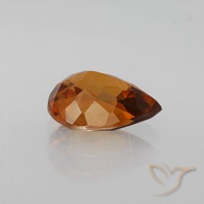 Zircão Laranja Profundo Natural 1.95ct, Formato de pêra, VS