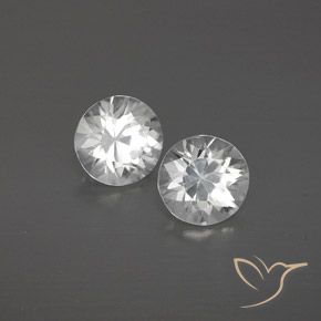 Pedras preciosas de Zircão Branco natural de 2.09 ct, Redondo, VVS-VS