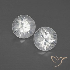Pedras preciosas de Zircão Branco natural de 2.52 ct, Redondo, VVS