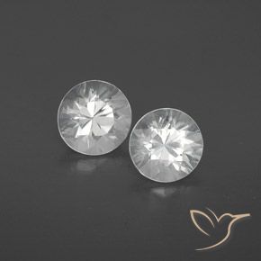 Pedras preciosas de Zircão Branco natural de 2.51 ct, Redondo, VVS-VS