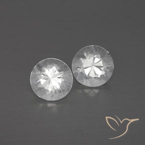 2.52ctw Natural Branco Zircão, Redondo, VVS-VS