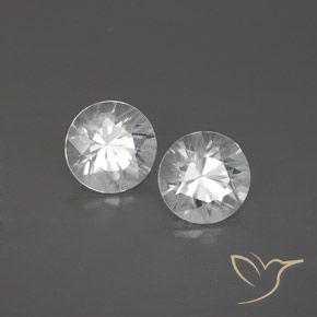 Pedras preciosas de Zircão Branco natural de 2.52 ct, Redondo, VVS-VS