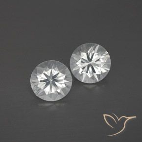 2.37ctw Natural Branco Zircão, Redondo, VVS-VS