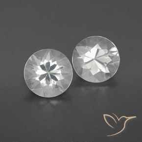 2.51ctw Natural Branco Zircão, Redondo, VVS-VS