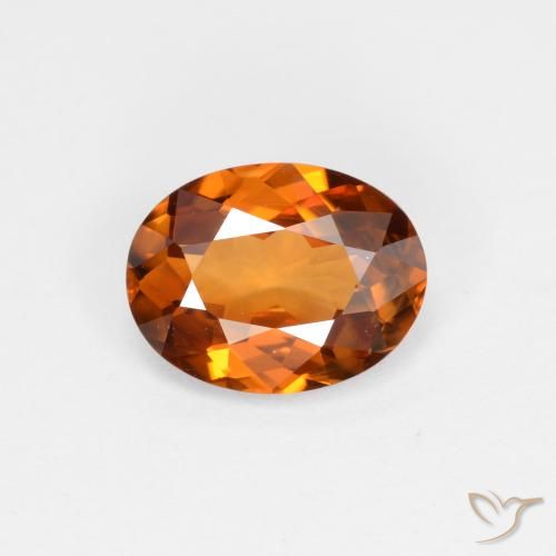 1.48ct Natural terra laranja Zircão, oval, VVS