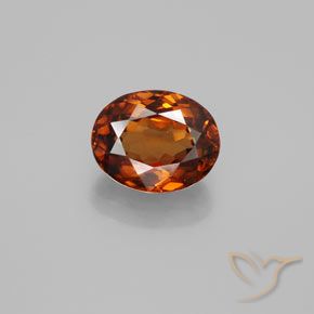 2.22ct Natural Laranja Profundo Zircão, oval, VVS