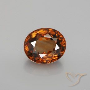 2.21ct Natural Laranja Profundo Zircão, oval, VVS