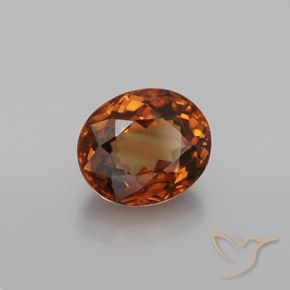 Zircão Laranja Profundo Natural 2.21ct, oval, VVS