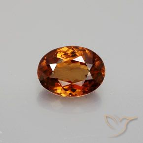 1.95ct Natural Laranja Profundo Zircão, oval, VVS
