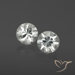 2.23ctw Natural Branco Zircão, Redondo, VS