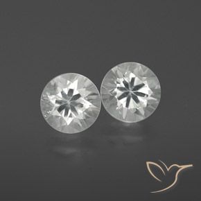 2.47ctw Natural Branco Zircão, Redondo, VS