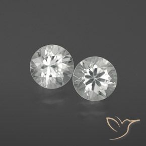 Pedras preciosas de Zircão Branco natural de 2.47 ct, Redondo, VS