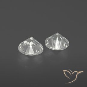 Pedras preciosas de Zircão Branco natural de 2.13 ct, Redondo, VS